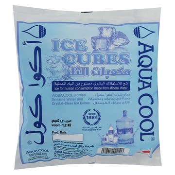 Aqua Cool Ice Cubes Bag 1.5Kg - Available at Alosra Online Supermarket