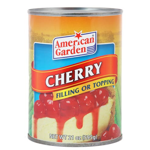 American Garden Cherry Pie Filling 21oz - Available at Alosra Online Supermarket