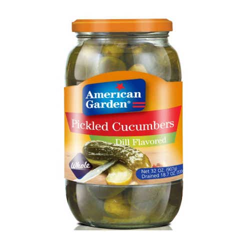 American Garden Dill Flavoured Cucumbers Pickles 32oz - Available at Alosra Online Supermarket