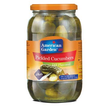 American Garden Whole Dill Pickled Cucumbers 946ml - Available at Alosra Online Supermarket