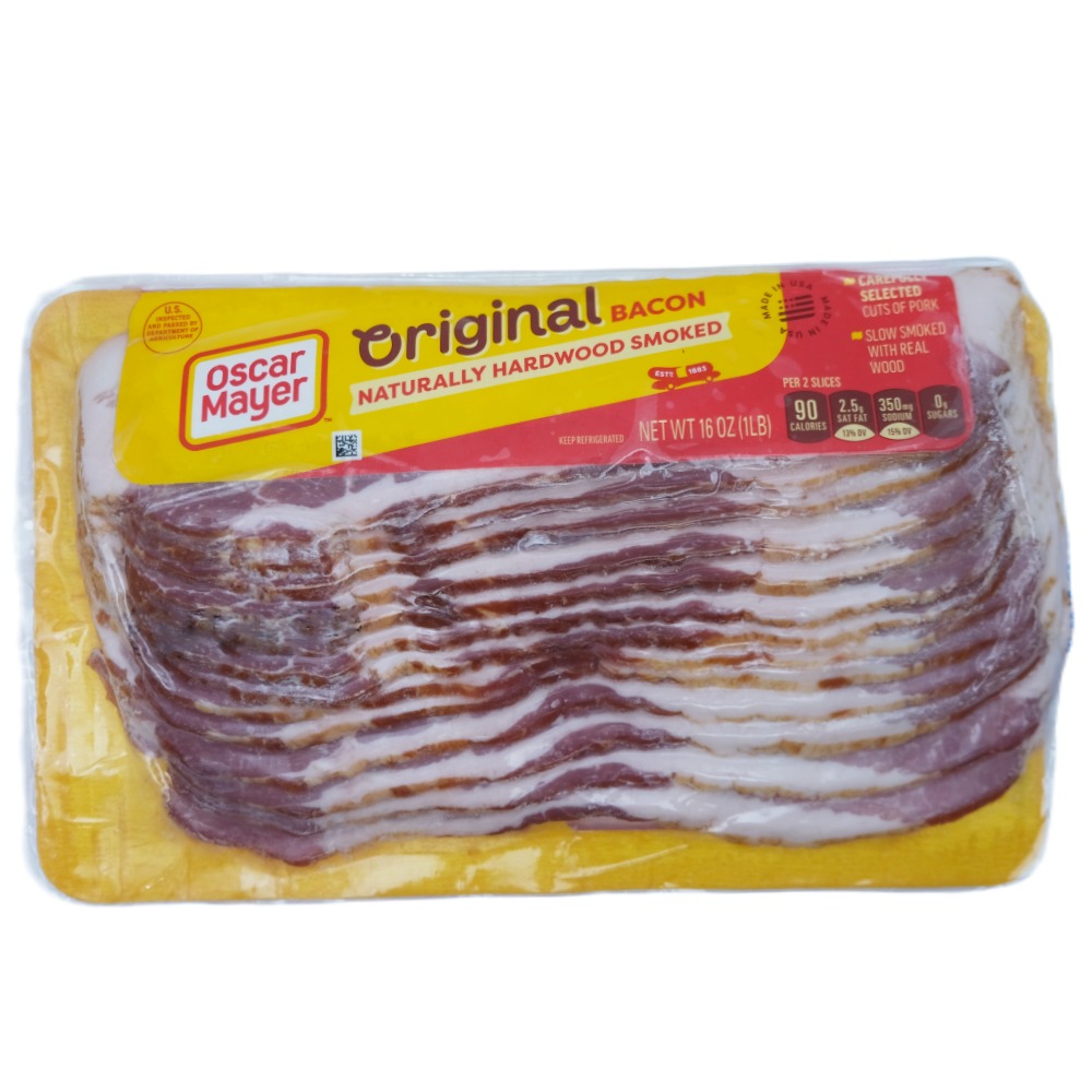 Oscar Mayer Hardwood Smoked Bacon [1820 Slices] 453g [Contains Pork] - Available at Alosra Online Supermarket