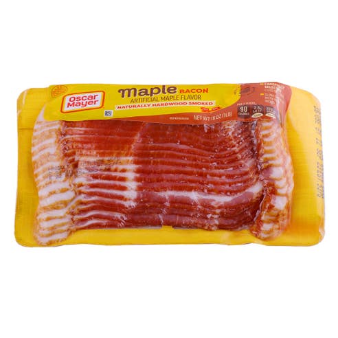 Oscar Mayer Maple Hardwood Smoked Bacon 453g [Contains Pork] - Available at Alosra Online Supermarket