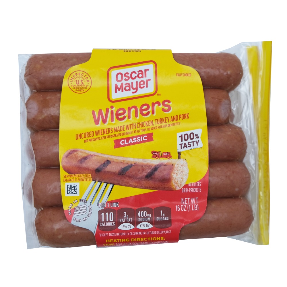 Oscar Mayer Classic Wieners 453g (Contains Pork) - Available at Alosra Online Supermarket