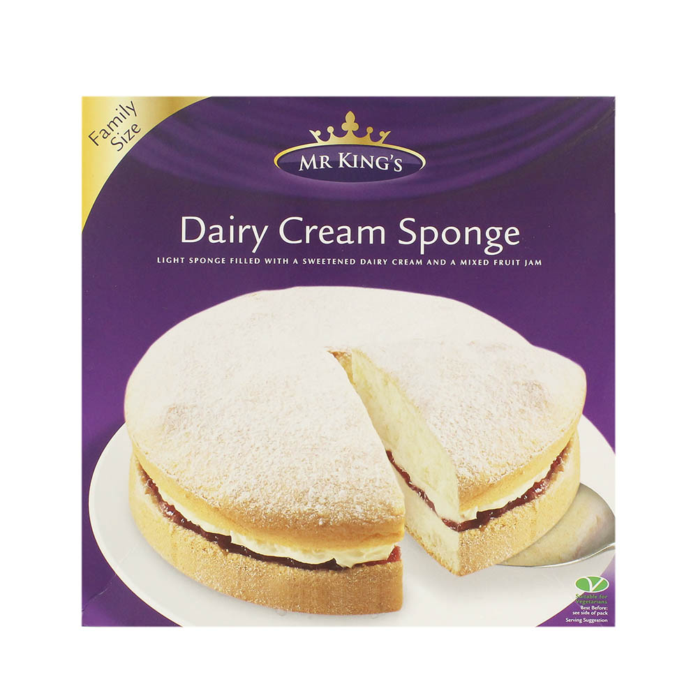 Mr. King's Dairy Cream Sponge Cake 375g - Available at Alosra Online Supermarket