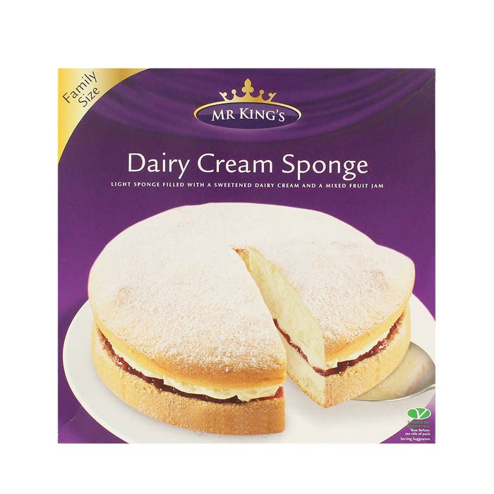 Mr. King's Dairy Cream Sponge Cake 375g - Available at Alosra Online Supermarket