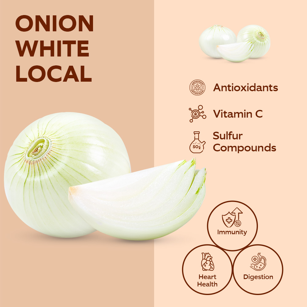 Fresh White Local Onion [Per Kg] lifestyle image