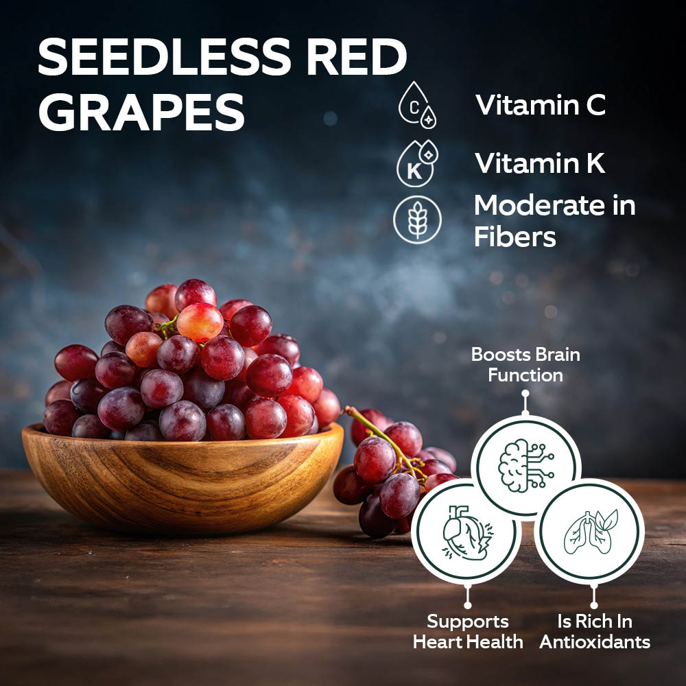 Fresh Red Seedless Grapes [Per Kg] lifestyle image