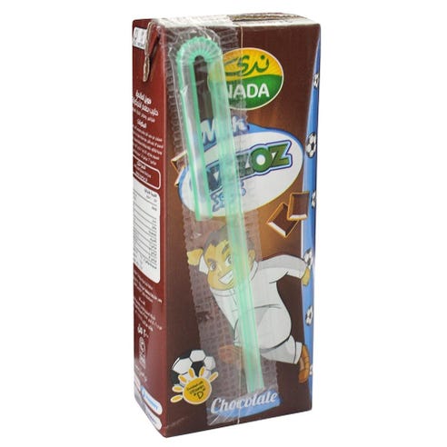 Nada Azzoz Chocolate Milk 200ml - Available at Alosra Online Supermarket