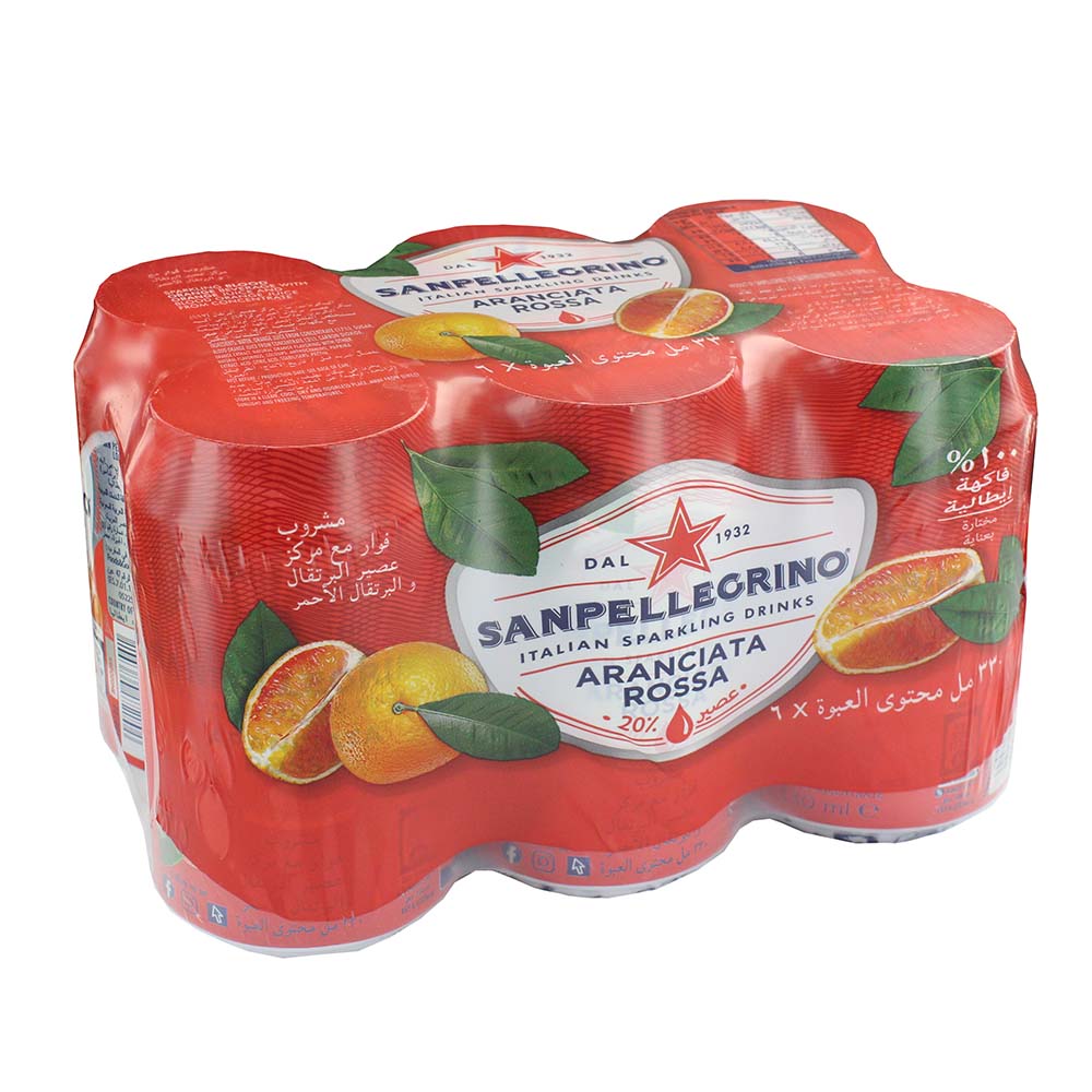 Sanpellegrino Aranciata Rossa 330ml [6 Pack] - Available at Alosra Online Supermarket