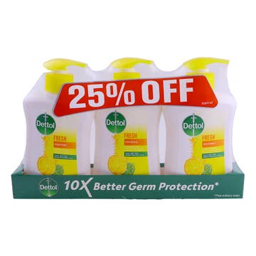 Dettol Fresh Citrus Freshness Hand Wash 3x200ml [Special Offer] 