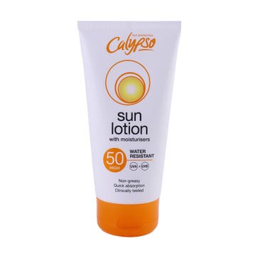 Calypso Sun Lotion SPF50 150ml - Available at Alosra Online Supermarket