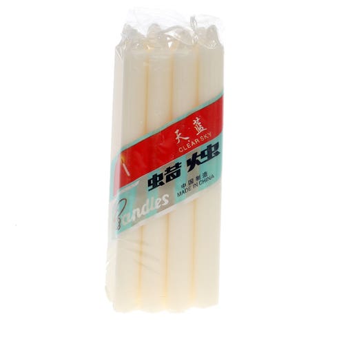 Clear Sky Candle White 8's - Available at Alosra Online Supermarket