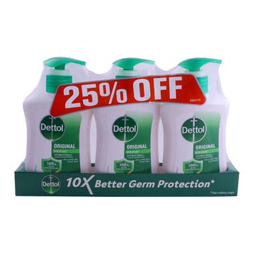 Dettol Original Hand Wash 3x200ml [Special Offer] 