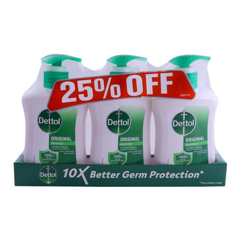 Dettol Original Hand Wash 3x200ml [Special Offer] 