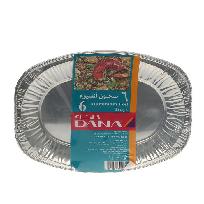 Dana Aluminium Foil Tray 6's - Available at Alosra Online Supermarket