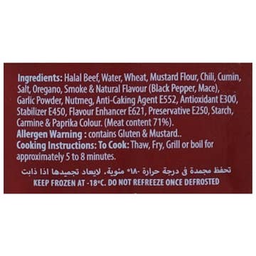 Al Kabeer Beef Cocktail Franks Sausage 400g - Available at Alosra Online Supermarket