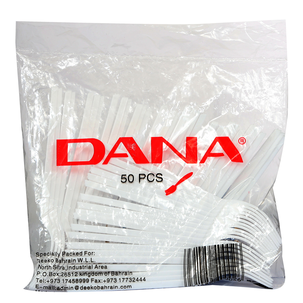 Dana Plastic Fork 50's - Available at Alosra Online Supermarket