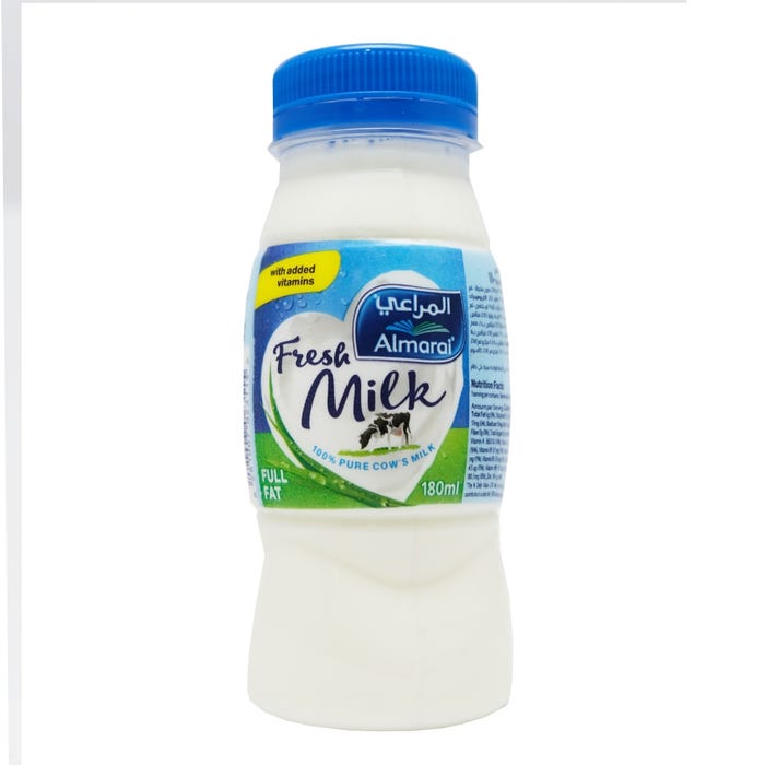 Almarai Fresh Milk Full Fat 180ml - Available at Alosra Online Supermarket