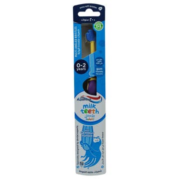 Aquafresh Milk Teeth 0-2 Years Kids Toothbrush - Available at Alosra Online Supermarket