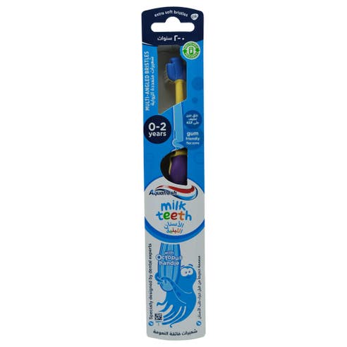 Aquafresh Milk Teeth 0-2 Years Kids Toothbrush - Available at Alosra Online Supermarket
