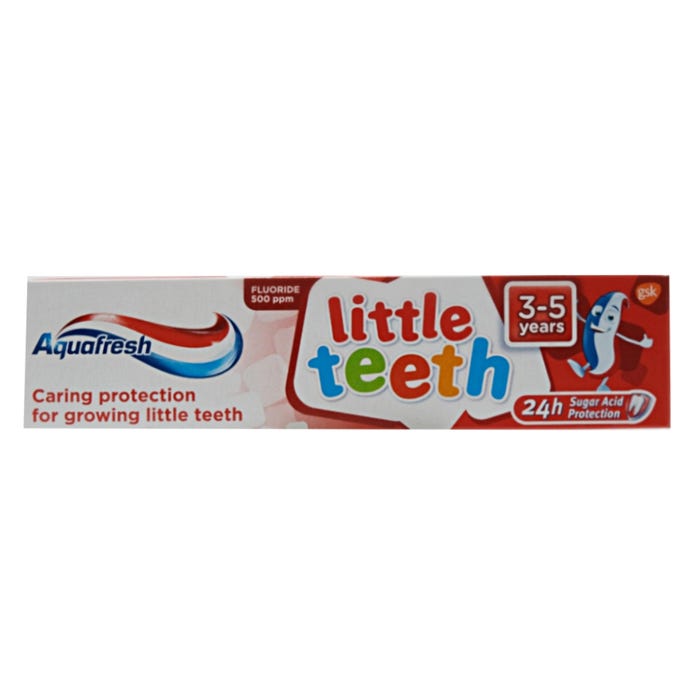 Aquafresh Little Teeth 3-5 Years Kids Toothpaste 50ml - Available at Alosra Online Supermarket