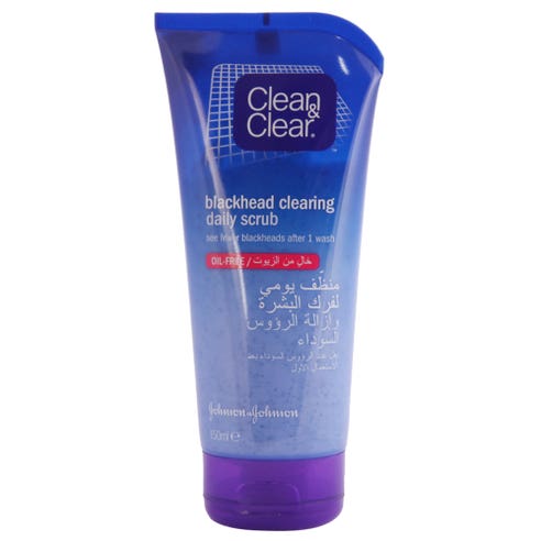 Clean & Clear Blackhead Clearing Daily Scrub 150ml - Available at Alosra Online Supermarket