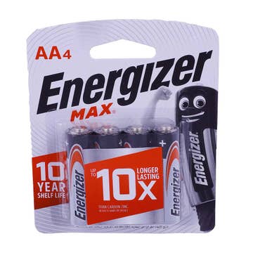 Energizer Max AA Alkaline Battery 4's - Available at Alosra Online Supermarket