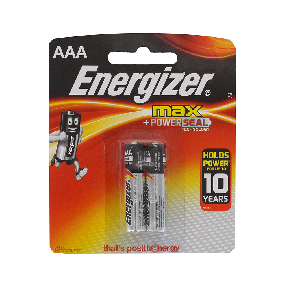 Energizer Max AAA Alkaline Battery 2's - Available at Alosra Online Supermarket