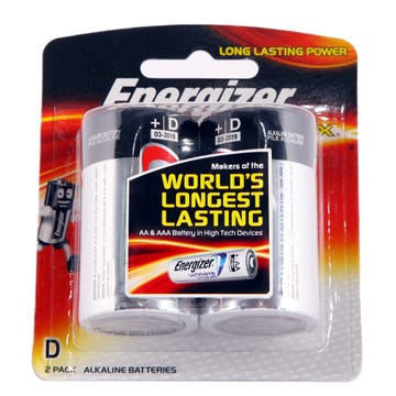 Energizer Max D Alkaline Battery 2's - Available at Alosra Online Supermarket