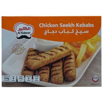 Al Kabeer Chicken Seekh Kabab 320g - Available at Alosra Online Supermarket