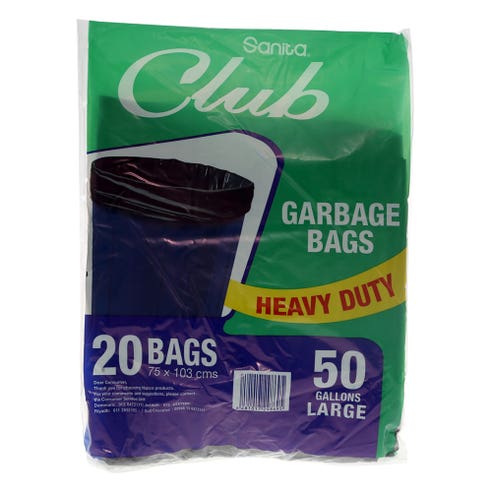 Sanita Club Garbage Bag 20's - Available at Alosra Online Supermarket