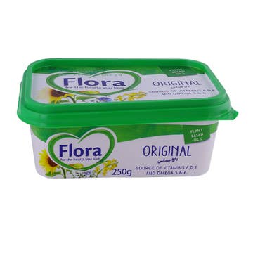 Flora Margarine Original 250g - Available at Alosra Online Supermarket