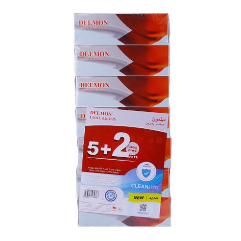 Delmon I Love Bahrain Tissue 150's [5 Pack] - Available at Alosra Online Supermarket