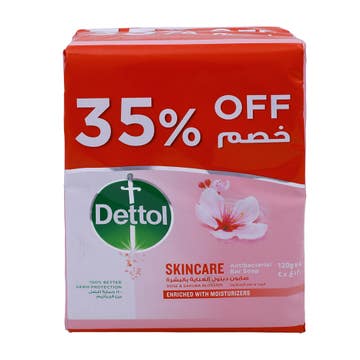 Dettol Skincare Bar Soap 4x120g [Special Offer]
