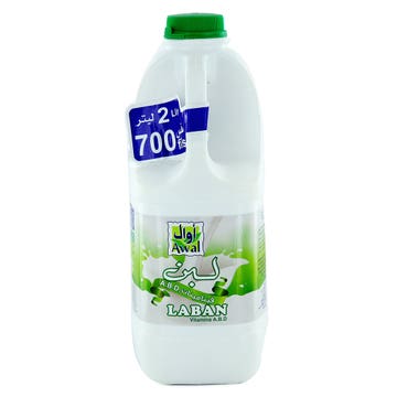 Awal Fresh Laban Full Cream 2L 