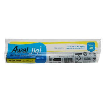 Awal Medium Garbage Bag Roll 30 Gallon - Available at Alosra Online Supermarket