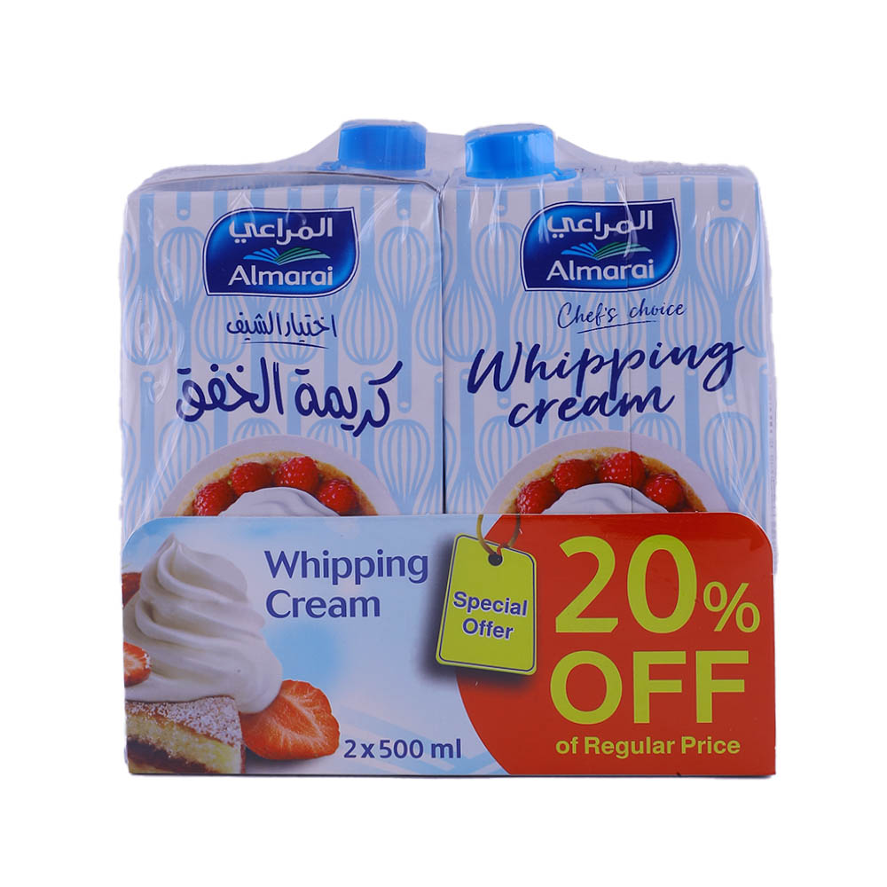 almarai Whipping Cream 2x500ml Offer