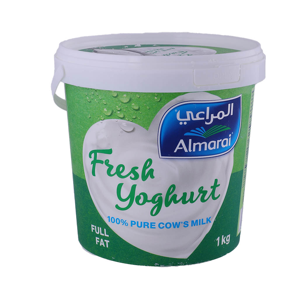 Almarai Full Fat Fresh Yoghurt 1Kg - Available at Alosra Online Supermarket