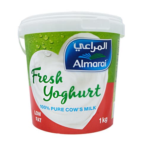 Almarai Low Fat Fresh Yoghurt 1Kg - Available at Alosra Online Supermarket