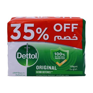 Dettol Original Bar Soap 4x120g [Special Offer]