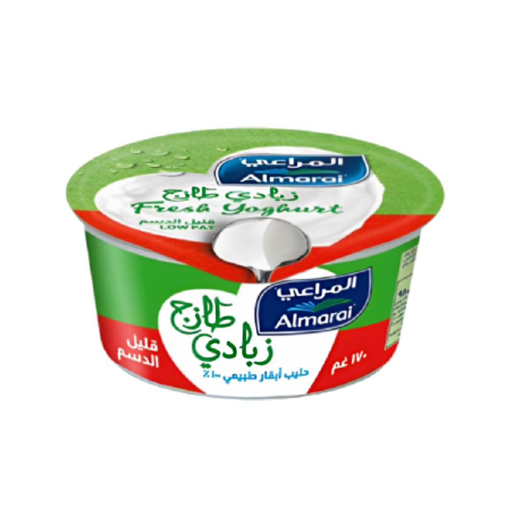 Almarai Low Fat Fresh Yoghurt 170g back image