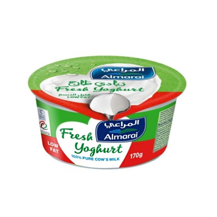 Almarai Low Fat Fresh Yoghurt 170g - Available at Alosra Online Supermarket