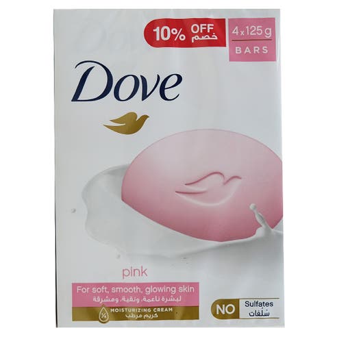 Dove Pink Beauty Bar Soap 4x125g [Special Offer] 
