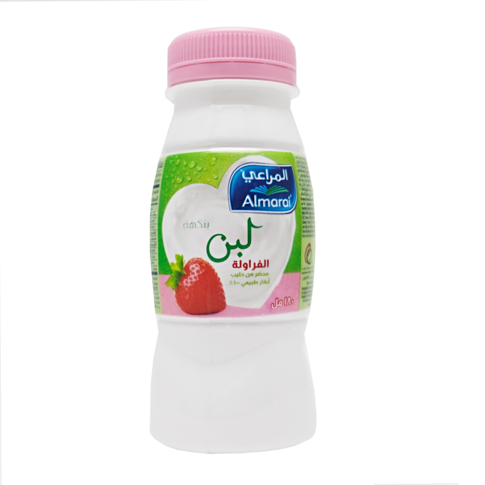 Almarai Strawberry Flavoured Laban 180ml back image