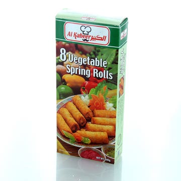Al Kabeer Vegetable Spring Roll 280g - Available at Alosra Online Supermarket