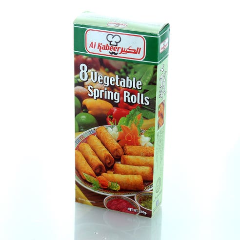 Al Kabeer Vegetable Spring Roll 280g - Available at Alosra Online Supermarket
