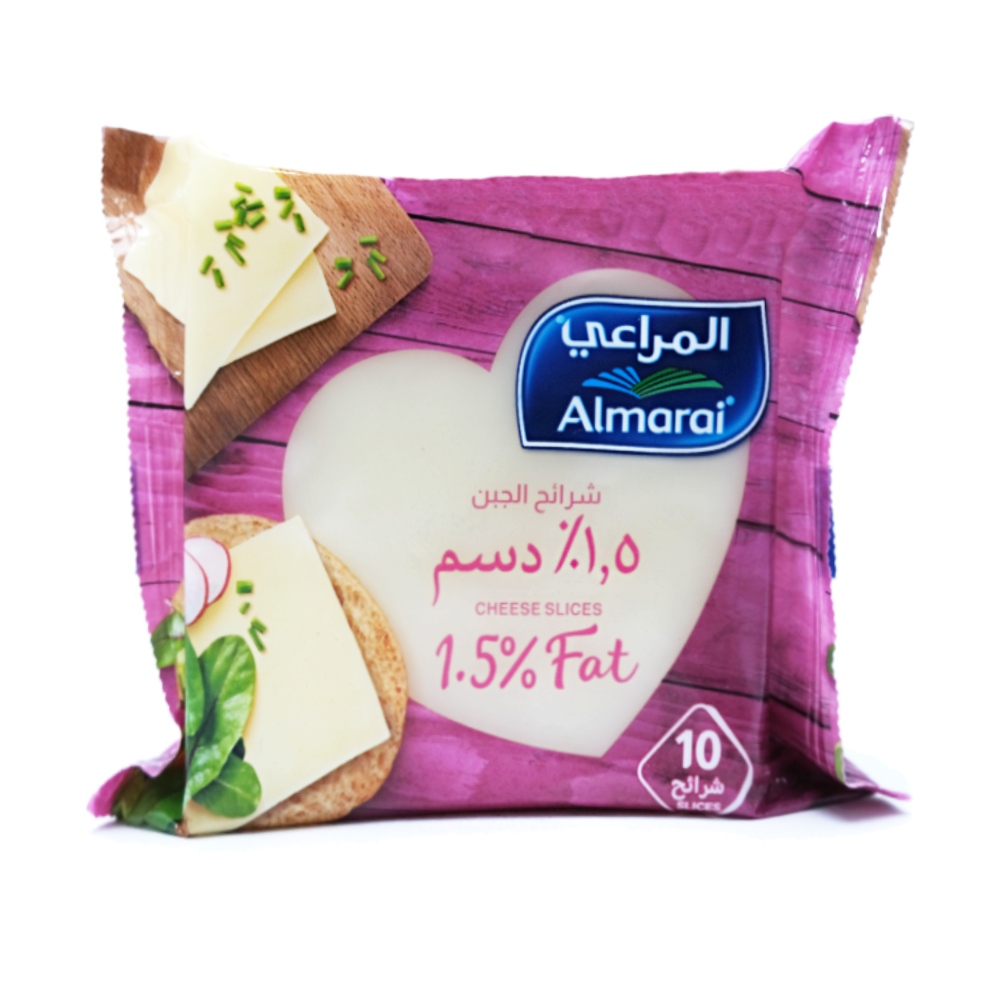 Almarai 10 Cheese Slices 200g - Available at Alosra Online Supermarket