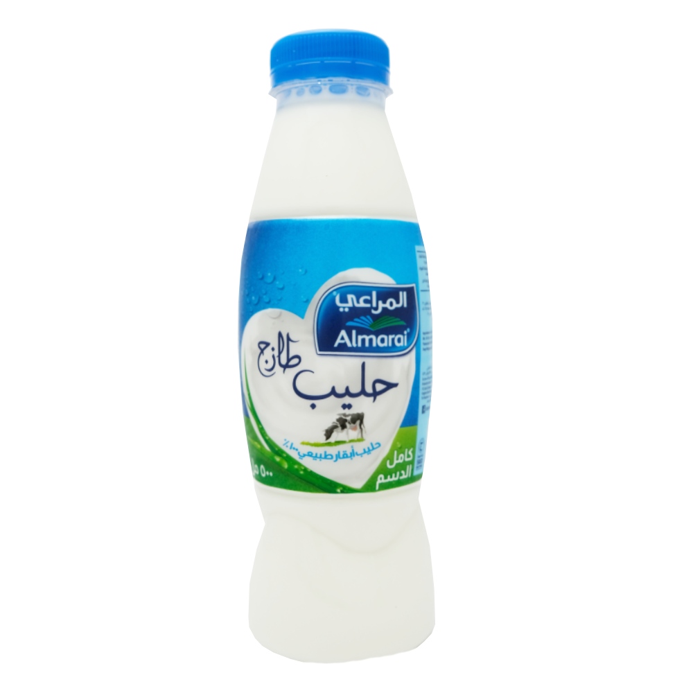 Almarai Full Fat Fresh Milk 500ml back image