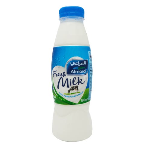 Almarai Full Fat Fresh Milk 500ml - Available at Alosra Online Supermarket