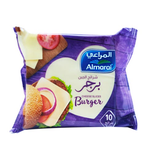 Almarai Burger Cheese Slices 10's 200g - Available at Alosra Online Supermarket